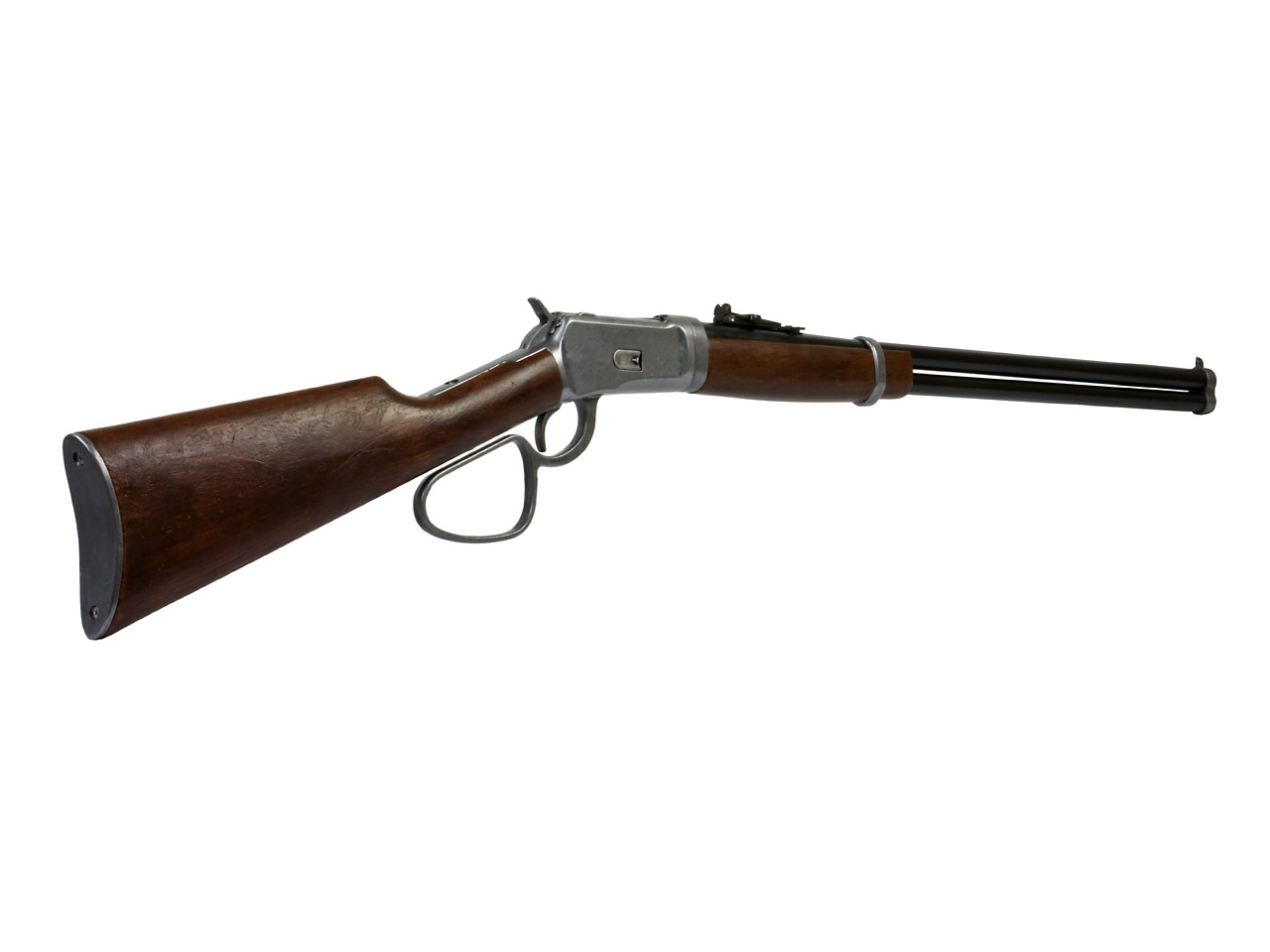 Deko Westerngewehr Kolser Winchester 92 Carbine Long Range USA 1892 realistisches Repetieren mit Hülsenauswurf Länge 108 cm altgrau