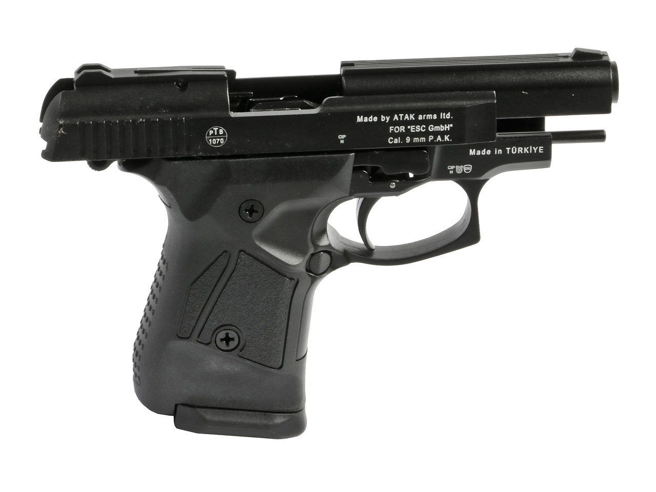 Schreckschuss Pistole Zoraki 914 schwarz PTB 1070 Kaliber 9 mm P.A.K. (P18) <b>+ 50 Schuss</b>