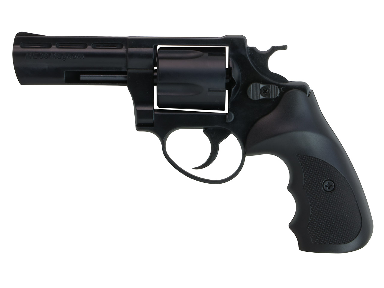 Schreckschuss Revolver Melcher ME 38 Magnum brüniert Combat Kunststoffgriff Kaliber 9 mm R.K. (P18)