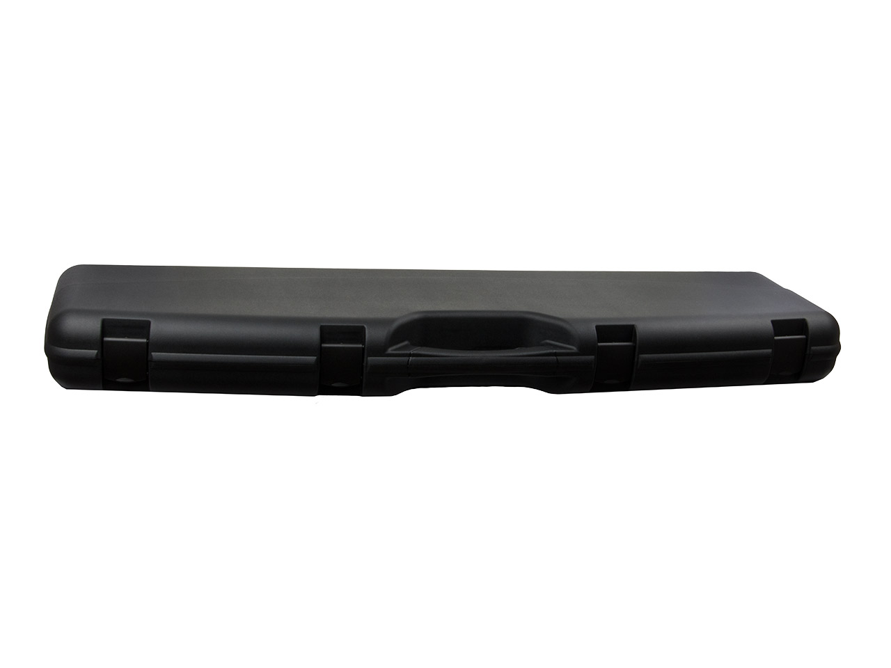 Gewehrkoffer Transportkoffer 116 x 28 cm Kunststoff Noppenschaumeinlage 4 Schnappverschlüsse schwarz
