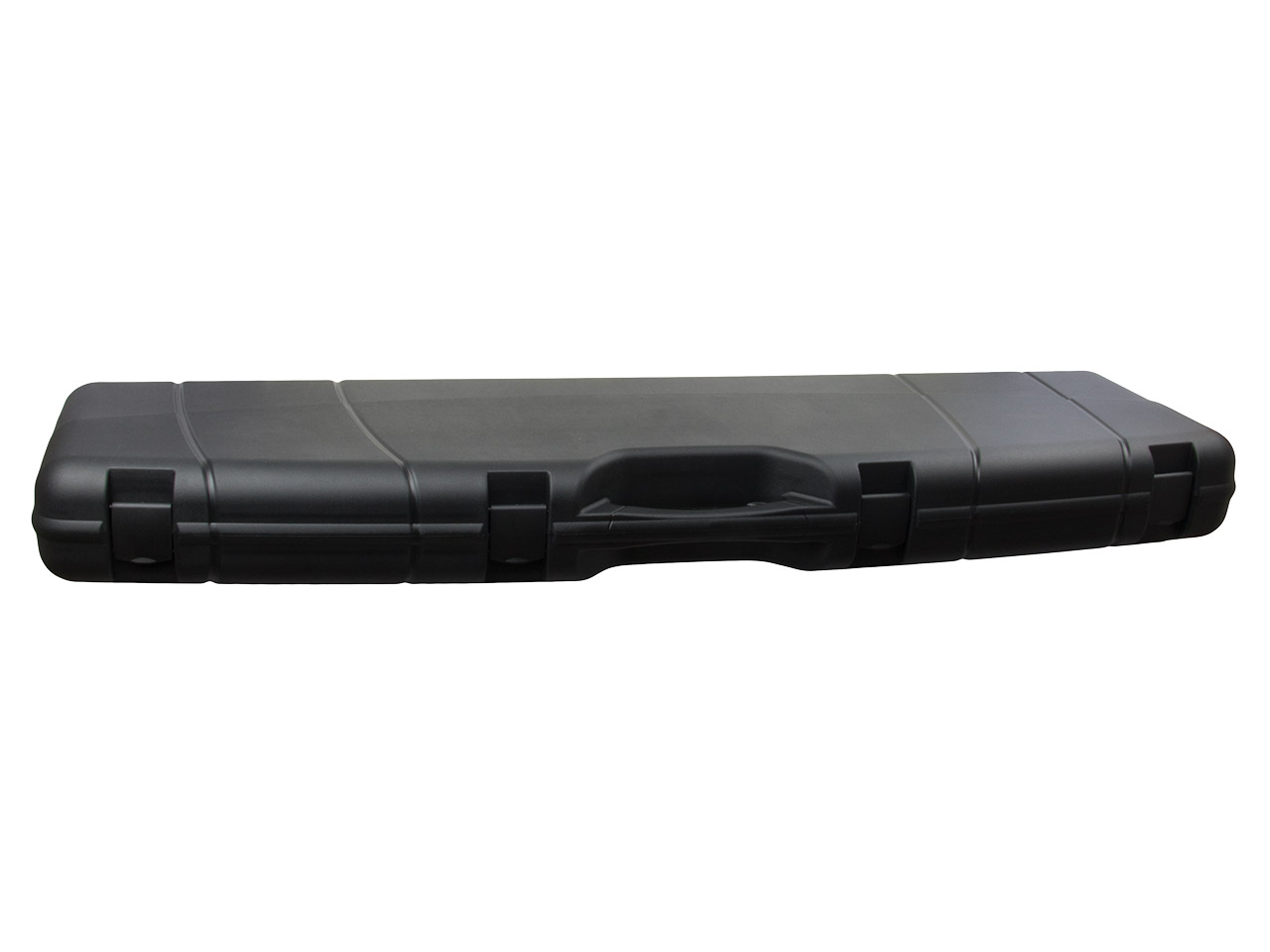 Gewehrkoffer Transportkoffer 130 x 31 cm Kunststoff Noppenschaumeinlagen 4 Schnappverschlüsse schwarz
