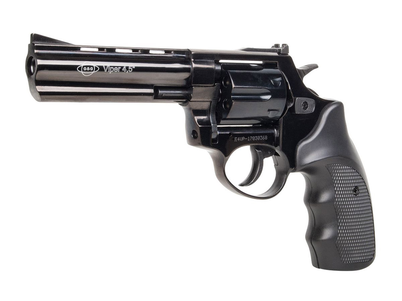 Schreckschuss Revolver Ekol Viper 4,5 Zoll PTB 1063 schwarz Stahltrommel Kaliber 9 mm R.K. (P18)