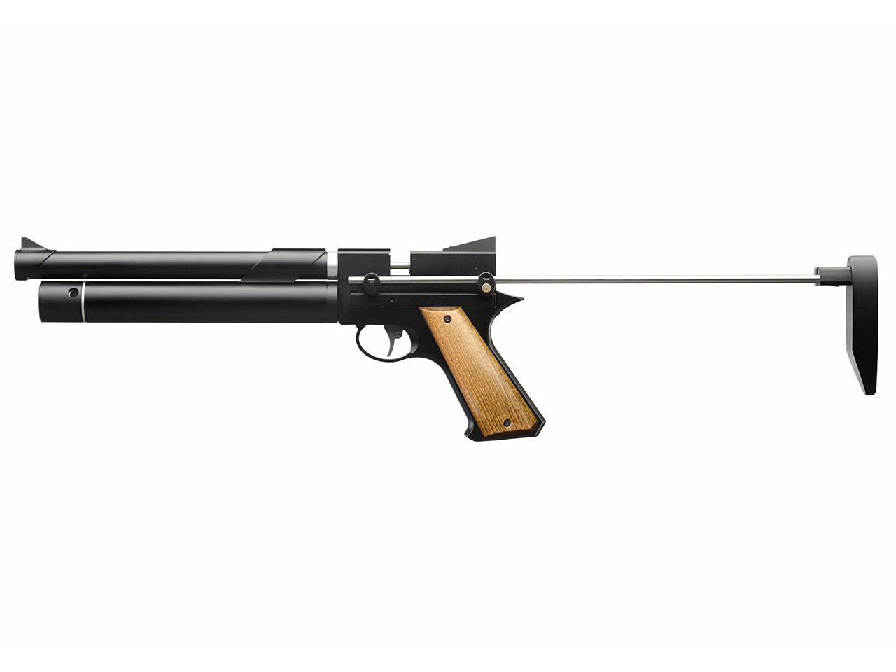 Pressluftpistole airmaX PP750 mit Regulator und Schulterstütze Kaliber 4,5 mm (P18)