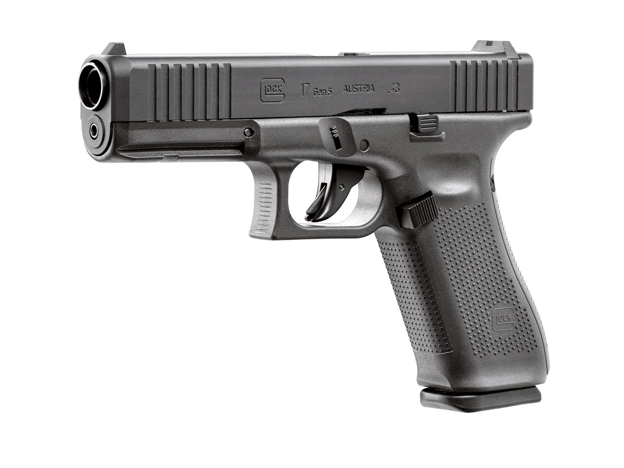 CO2 Pistole RAM Markierer Glock 17 Gen5 T4E schwarz für Gummi-, Pfeffer- und Farbkugeln Kaliber .43 (P18)