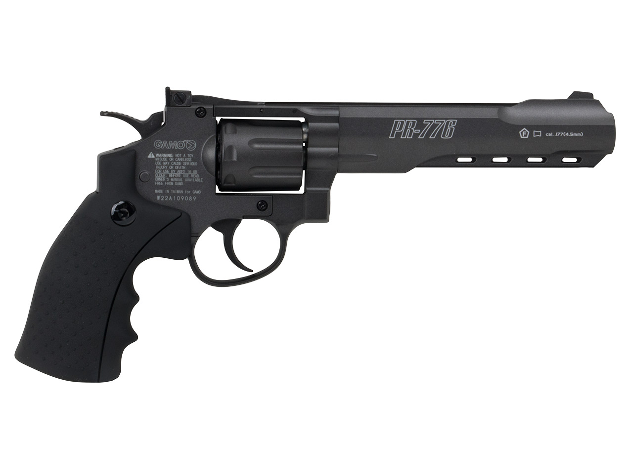CO2 Revolver Gamo PR-776 Vollmetall Set mit Tasche und Zubehör Kaliber 4,5 mm (P18)
