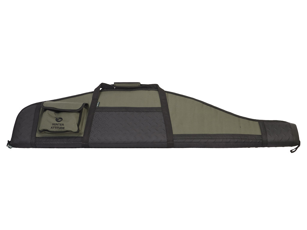 Gewehrfutteral Gewehrtasche Gamo Semi Hard 122 x 26 cm abschließbar Polyester grün schwarz für Waffen mit Zielfernrohr