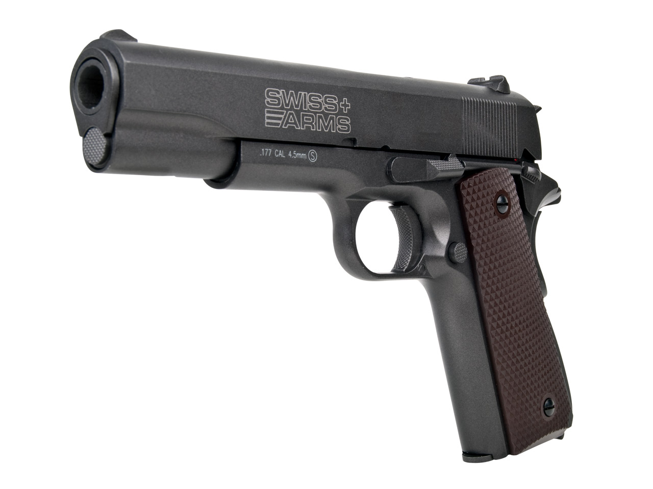 CO2 Pistole Swiss Arms P1911 Blow Back Vollmetall Kaliber 4,5 mm BB (P18)