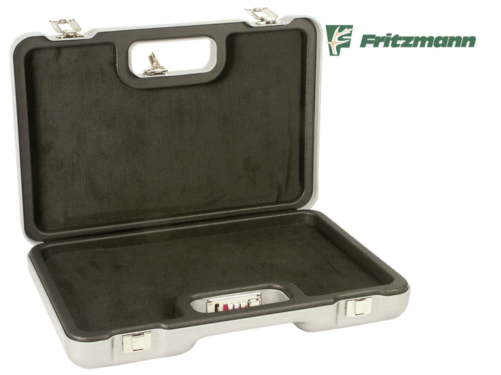 Fritzmann Pistolenkoffer Abschließbar 2 Zahlenschlösser Aluminium Waffenkoffer 