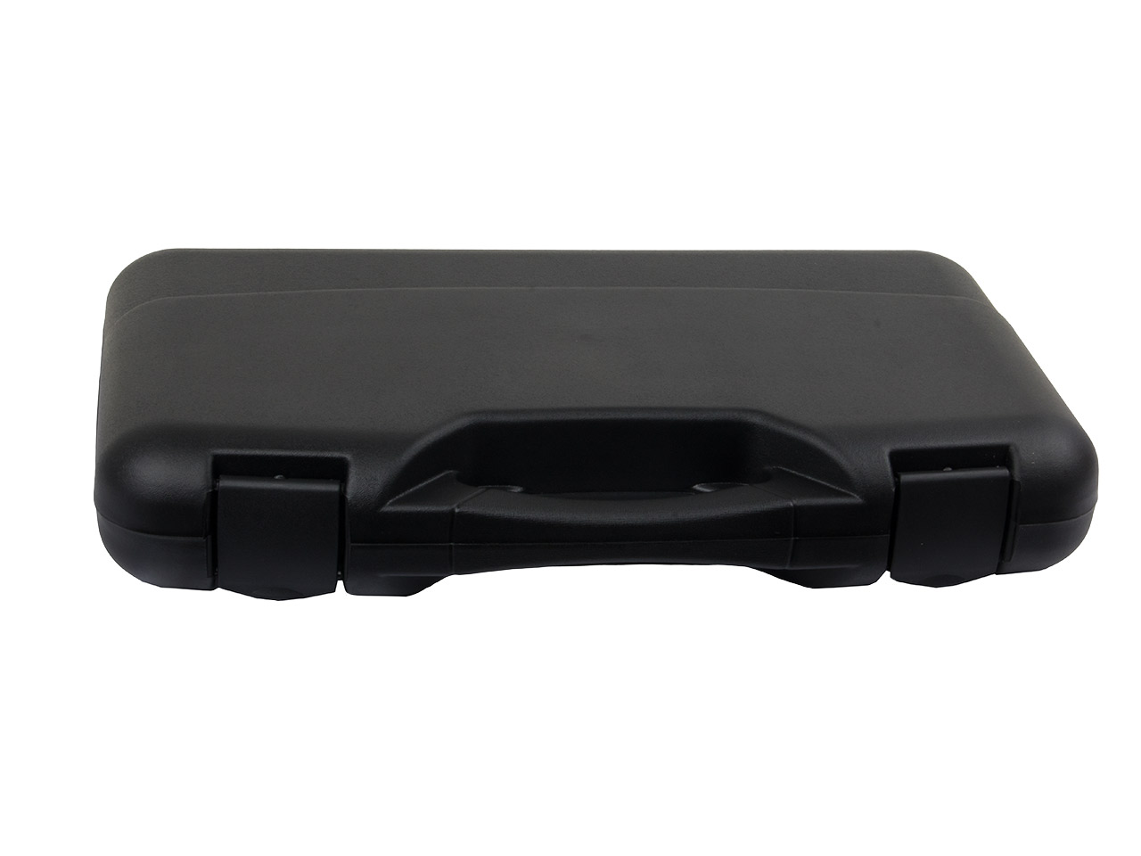 Pistolenkoffer Transportkoffer 47 x 27 x 7,5 cm Polypropylen Noppenschaumstoffeinlage Kunststoffscharniere schwarz