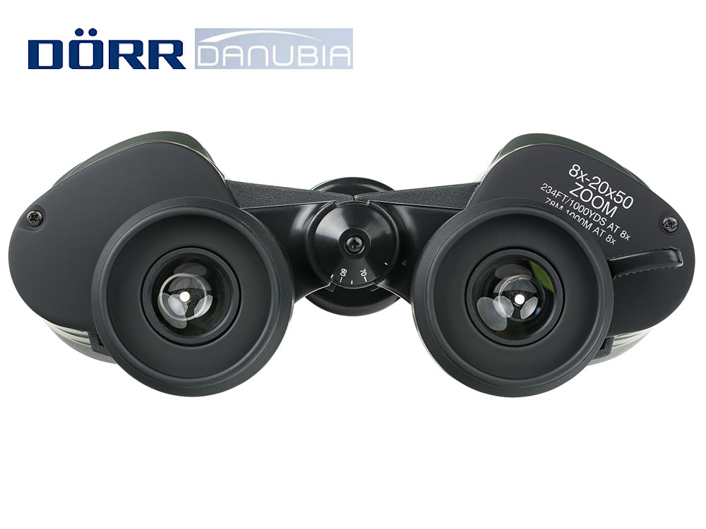 DOERR Zoom-Fernglas ALPINA PRO 8-20x50, schwarz, BK 7 Prismen, mehrschichtvergütet