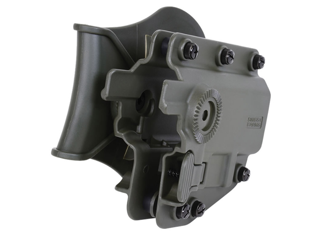 Schnellziehholster Paddel Holster Gürtelholster Swiss Arms AdaptX passend für über 200 Modelle Kunststoff OD Green