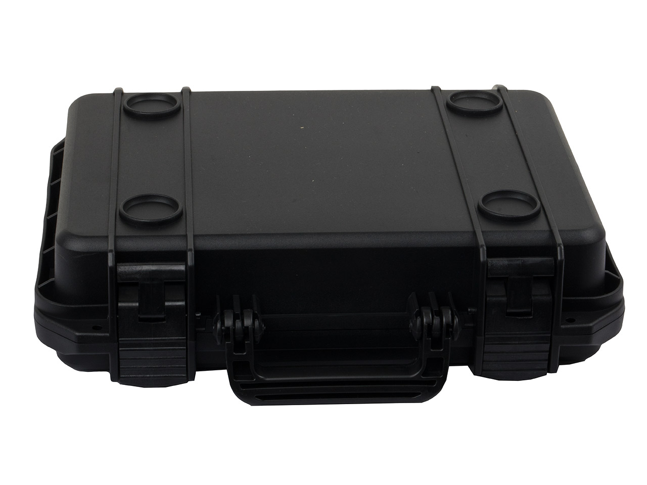 Pistolenkoffer Transportkoffer Megaline 32 x 22 x 8 cm schwarz mit extra Schaumstoff Schnappverschlüsse besonders stabil schwarz