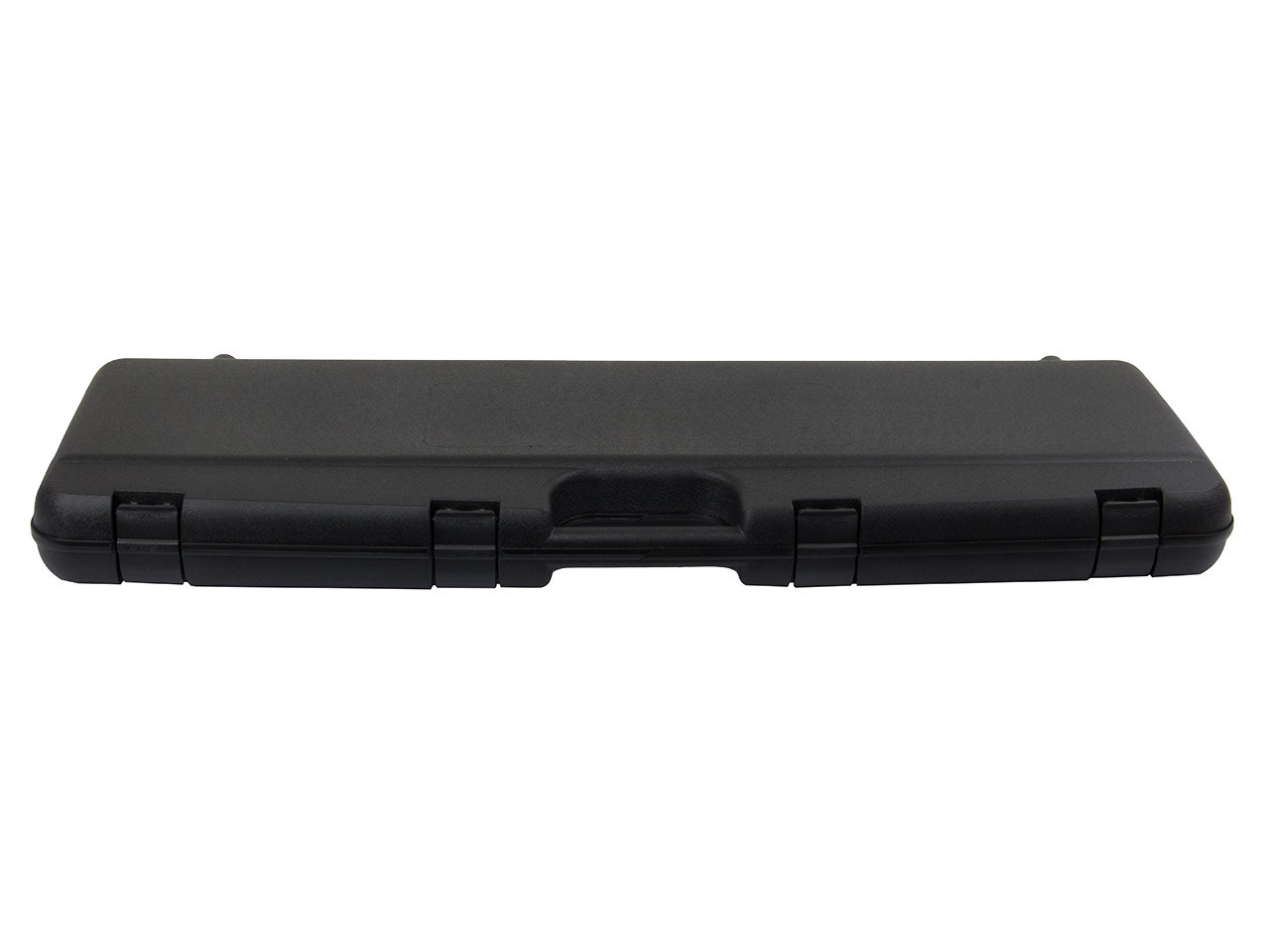 Gewehrkoffer Transportkoffer Negrini 80 x 25 cm Kunststoff Noppenschaumstoffeinlage 4 Pushverschlüsse schwarz