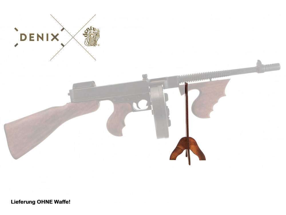 DENIX Holzständer für Langwaffen wie Thompson M1928, AK47, MP40 uam.