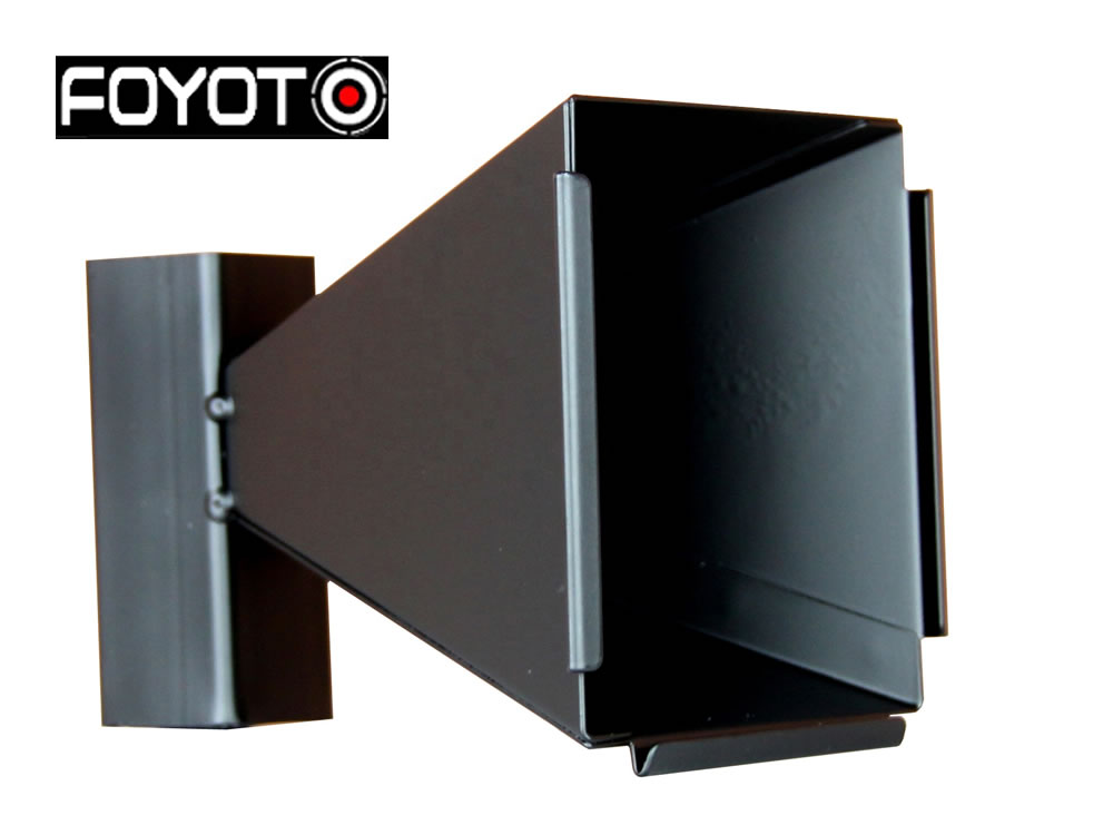 Foyoto Kugelfangkasten Trichter, für Pistolenscheiben 17x17 cm, Stahlblech