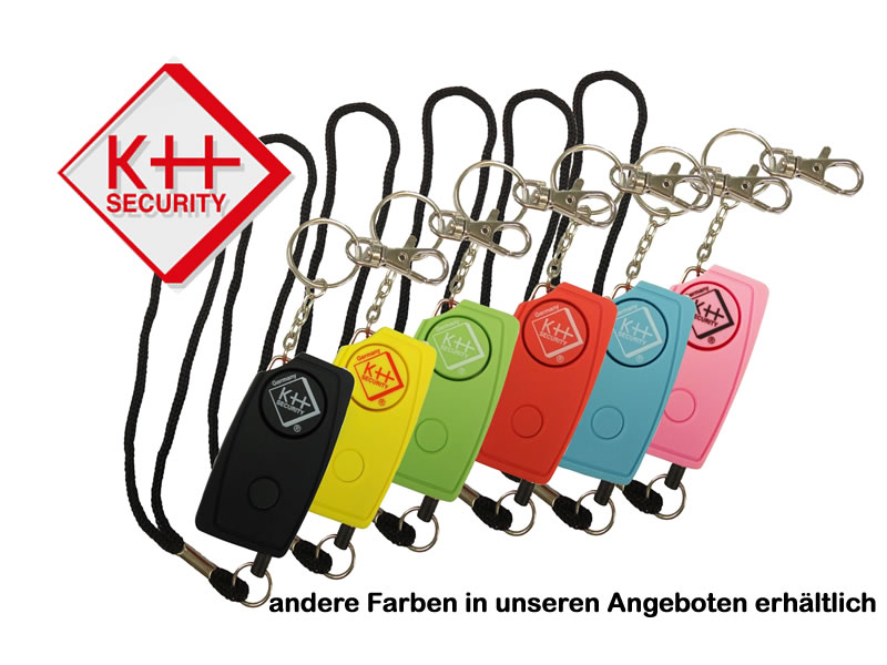 KH Security Personenalarm Taschenalarm 24/7 soft touch, rot, 120 dB, 22 g