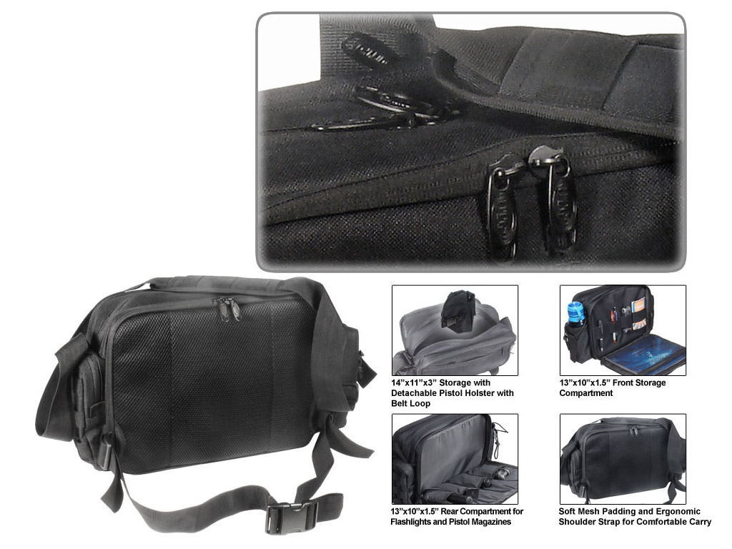 Umhängetasche UTG Urban Messenger Bag 432 x 280 x 152 mm schwarz viel Stauraum