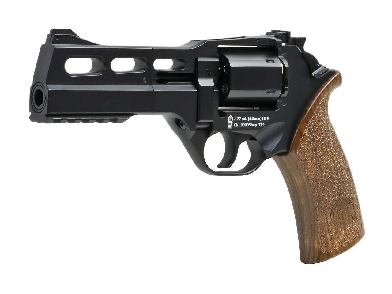 CO2 Revolver Chiappa Rhino 50DS Black Vollmetall schwarz Kaliber 4,5 mm BB (P18)