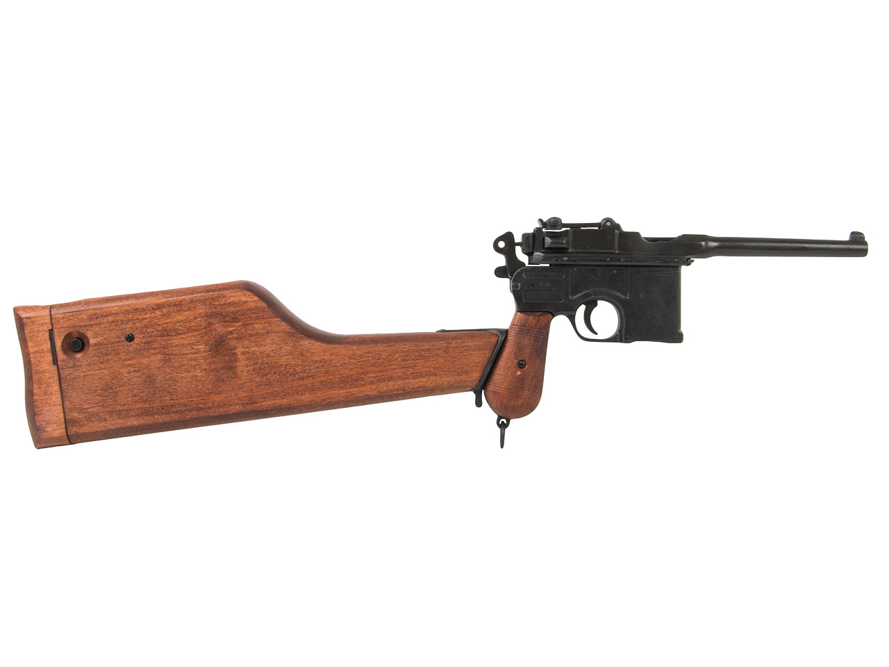 Deko Mauser C96 Automatikpistole mit Gewehranschlagschaft Deutschland 1896 Länge 65 cm