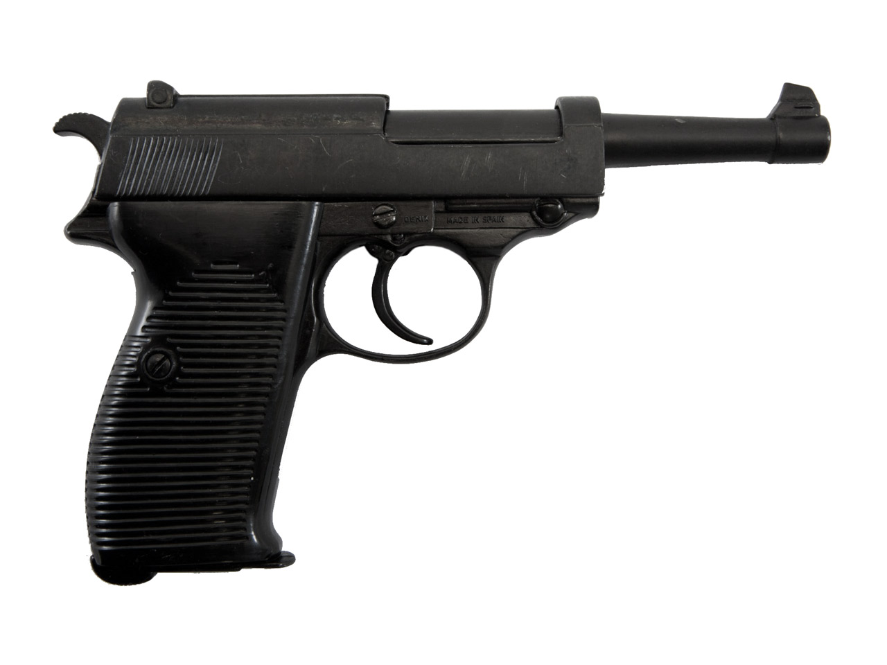 Denix Deko Pistole Walther P38, deutsche Militärpistole, Wehrmacht, 2. Weltkrieg
