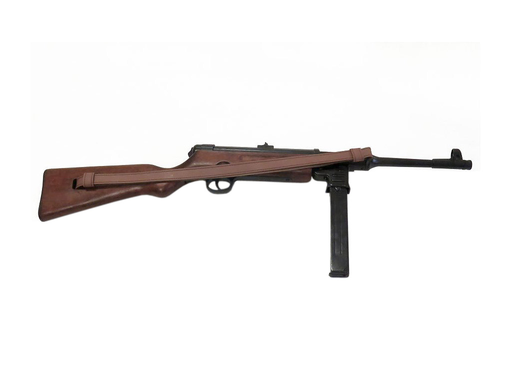 Denix Deko Maschinenpistole MP 41, Holzschaft, inklusive Leder-Trageriemen