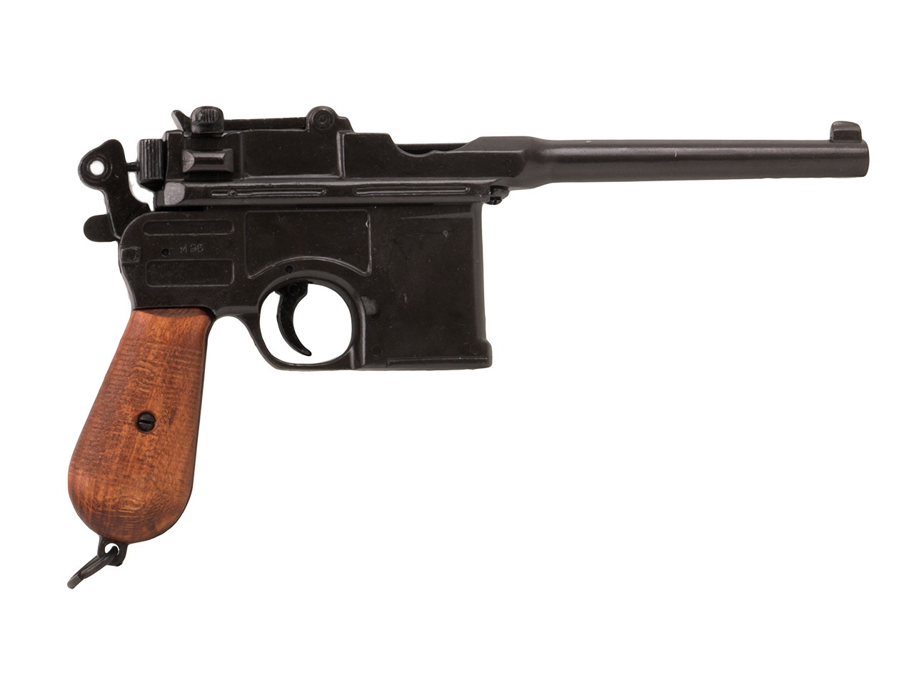 Deko Pistole Denix Mauser C 96 1896 Länge 32 cm schwarz