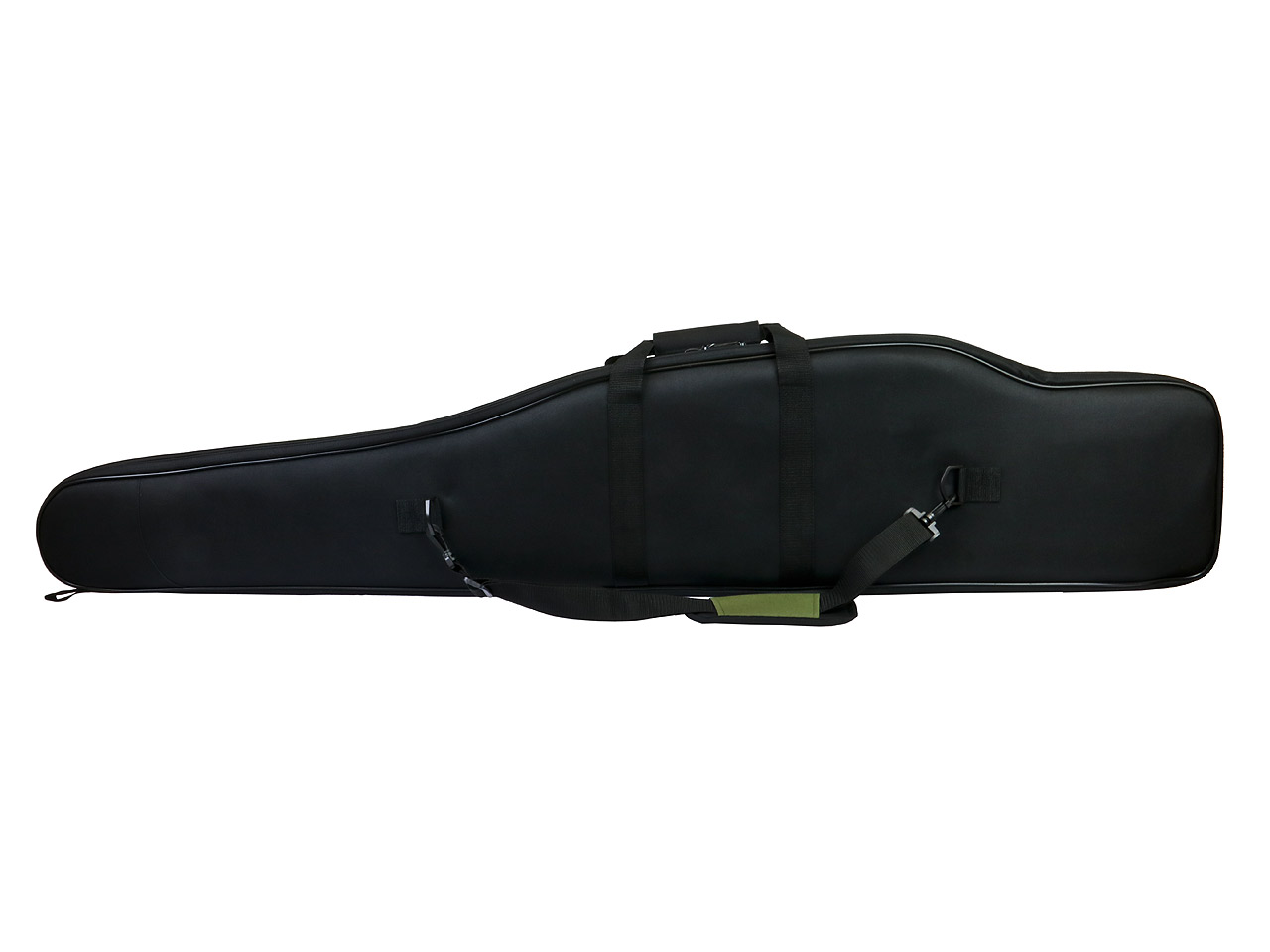 Gewehrfutteral, oliv-schwarz, 134 x 25 cm, Polyester, mit 2 Außentaschen, Tragegurt