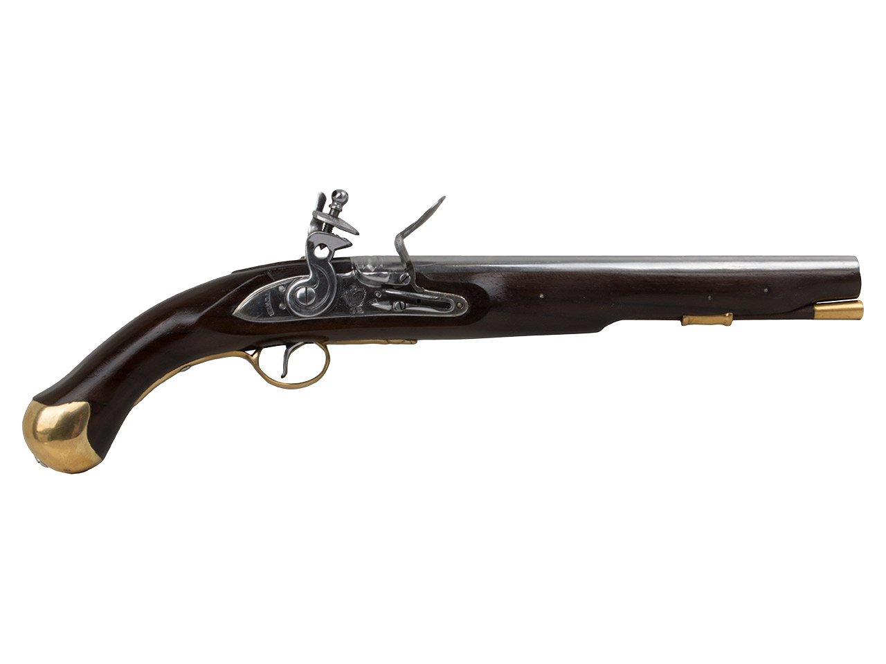 Vorderlader Steinschlosspistole British Royal Navy Sea Service Pistol Pattern 1756 Kaliber .64 bzw. 16,2 mm (P18)