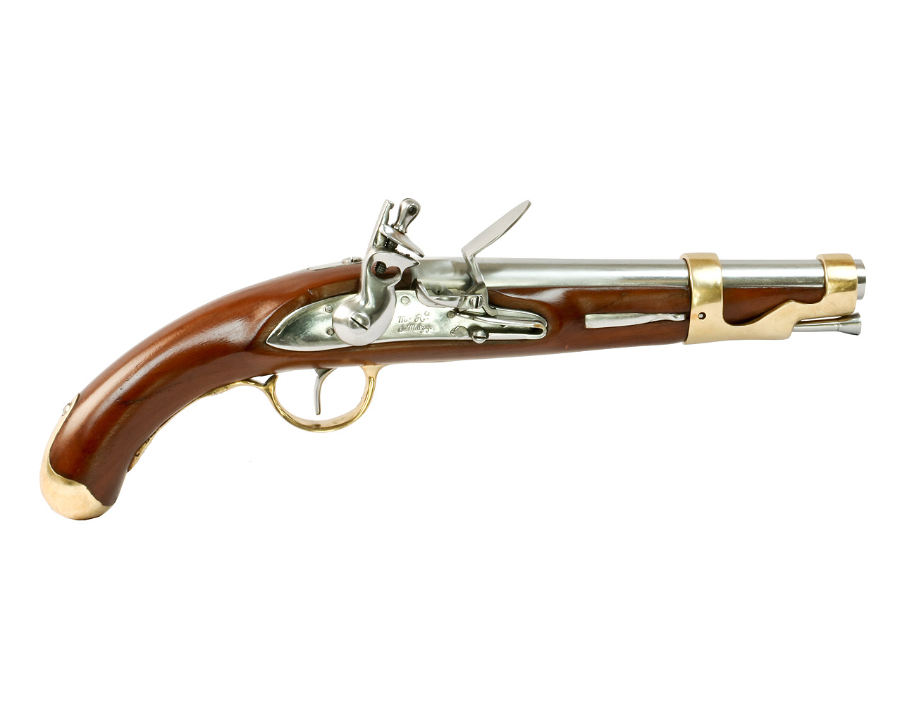 Vorderlader Steinschlosspistole French 1766, Kavalleriepistole, Kaliber .71 bzw. 18 mm (P18)