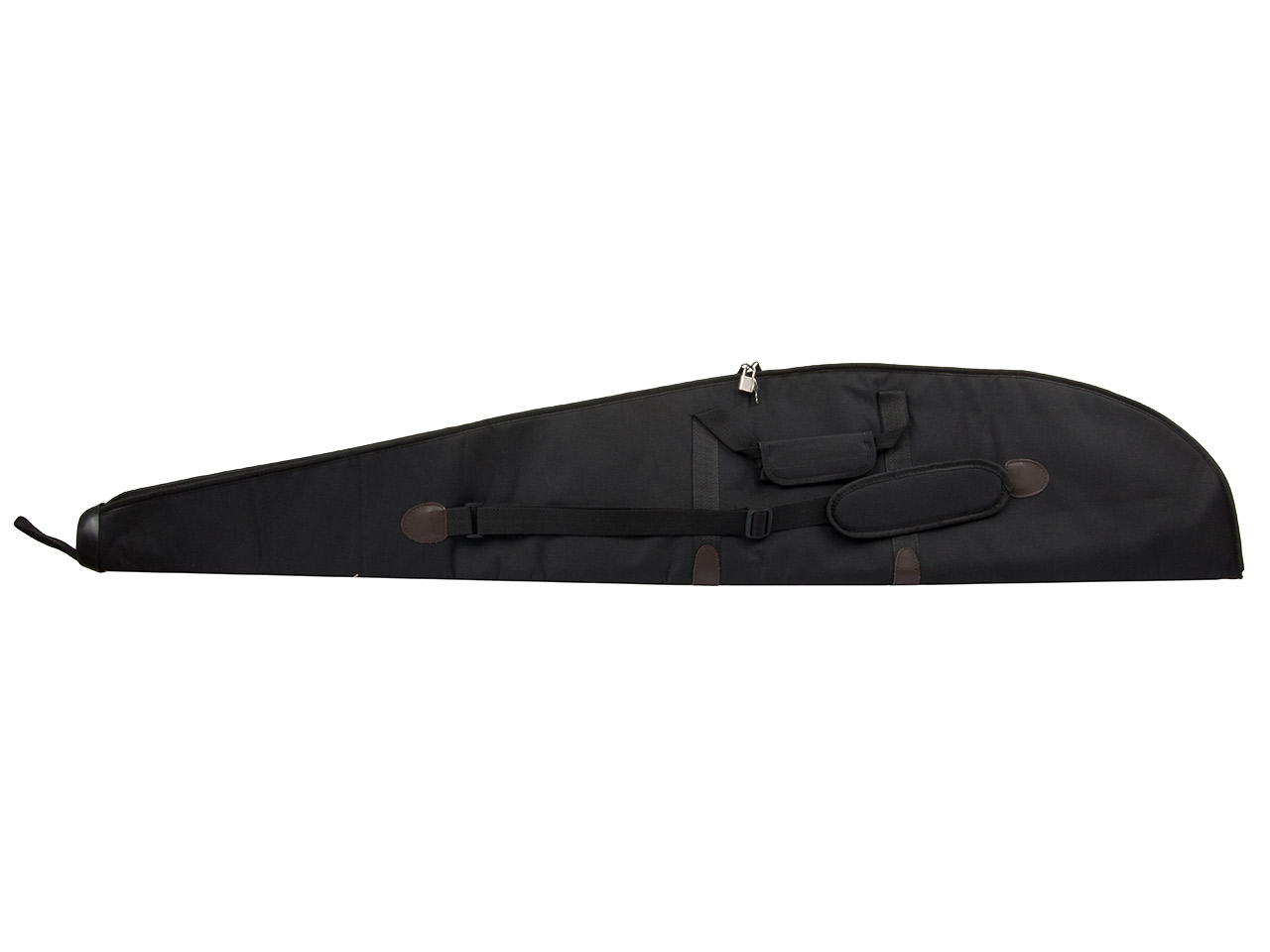 Leader Gewehrfutteral schwarz braun 120 x 24 cm Cordura Trageriemen und Schultergurt inklusive Schloss