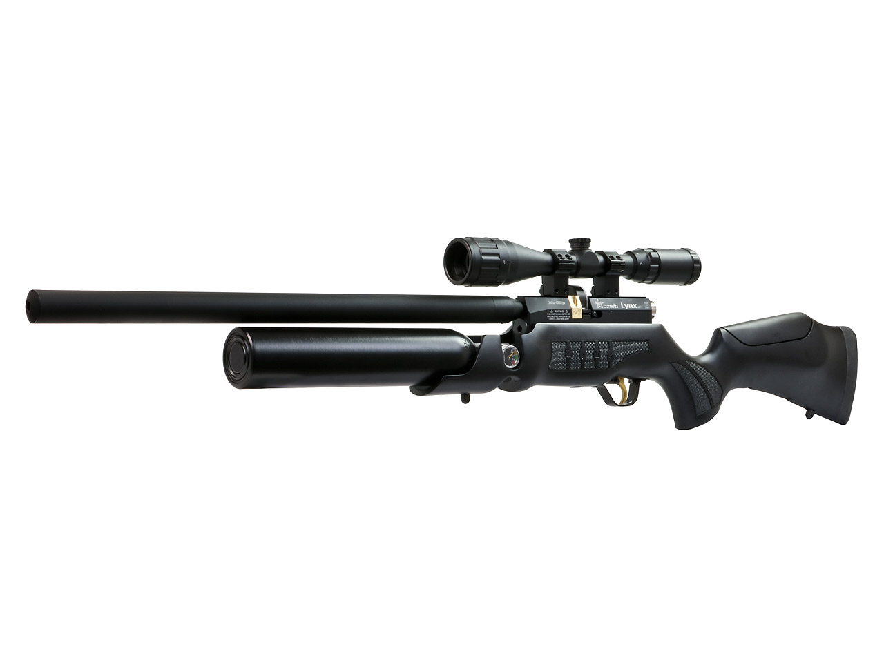 Pressluftgewehr SWS Cometa Lynx V10 MK2 Black, schwarzer Buchenholzschaft mit verstellbarer Backe, Kaliber 4,5 mm (P18)