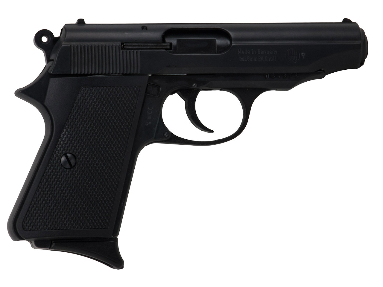 Schreckschuss Pistole Melcher ME 9 Para schwarz brüniert Kaliber 9 mm P.A.K. (P18) <b>+ 50 Schuss</b>