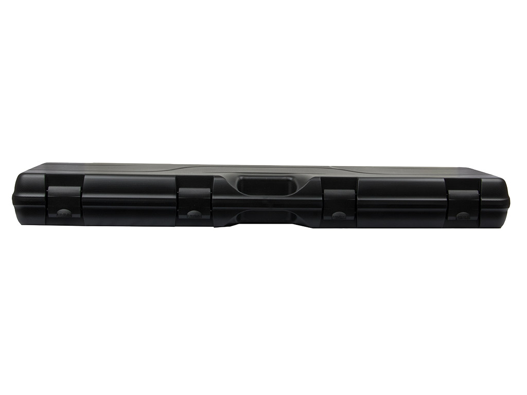 Gewehrkoffer Transportkoffer Negrini 1668ISY 100 x 23 cm Kunststoff Noppenschaumeinlage 4 Schnappverschlüsse schwarz
