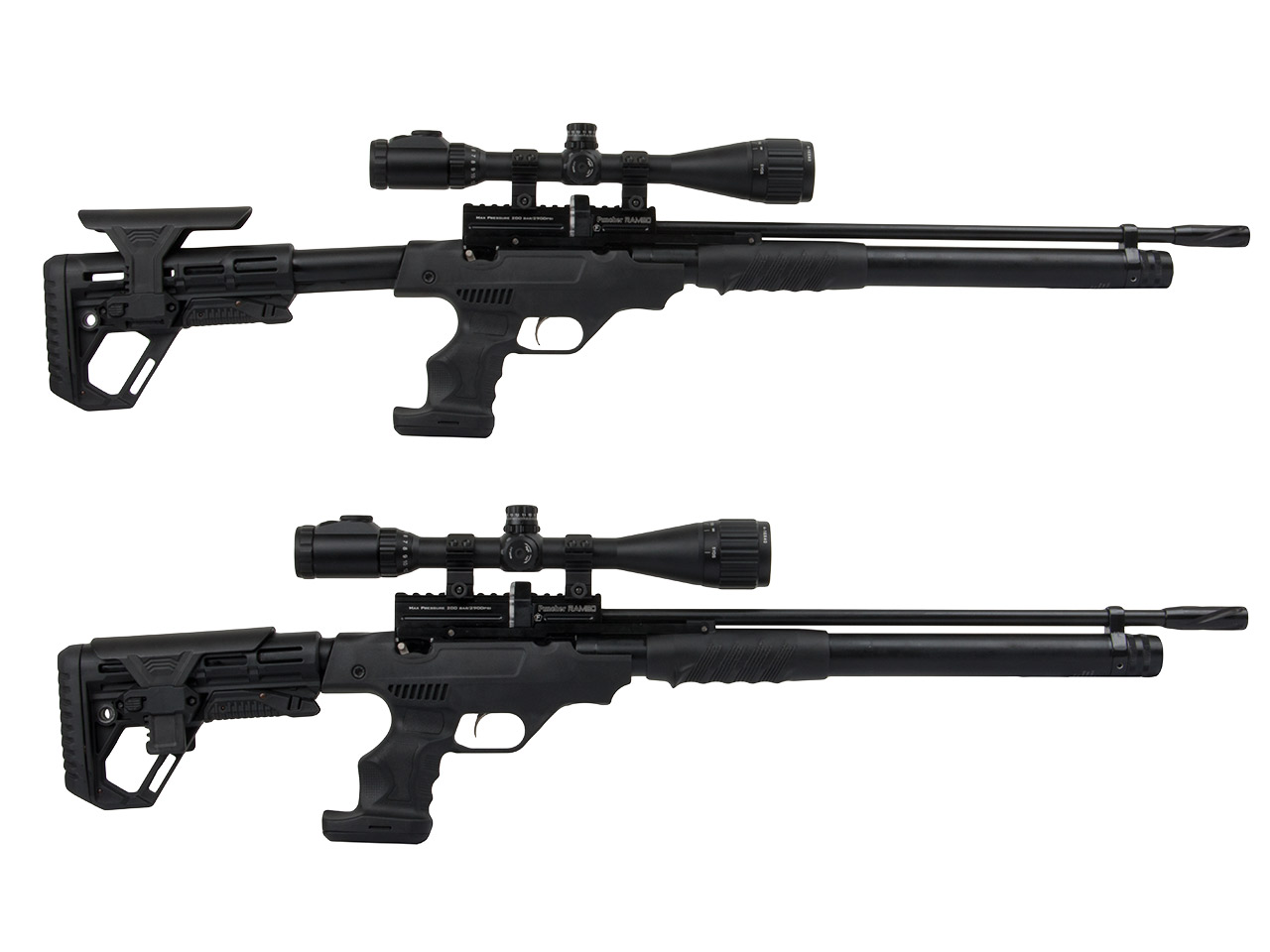Pressluftgewehr Kral Arms Puncher Rambo Pumpgun Kunststoffschaft Kaliber 5,5 mm (P18)
