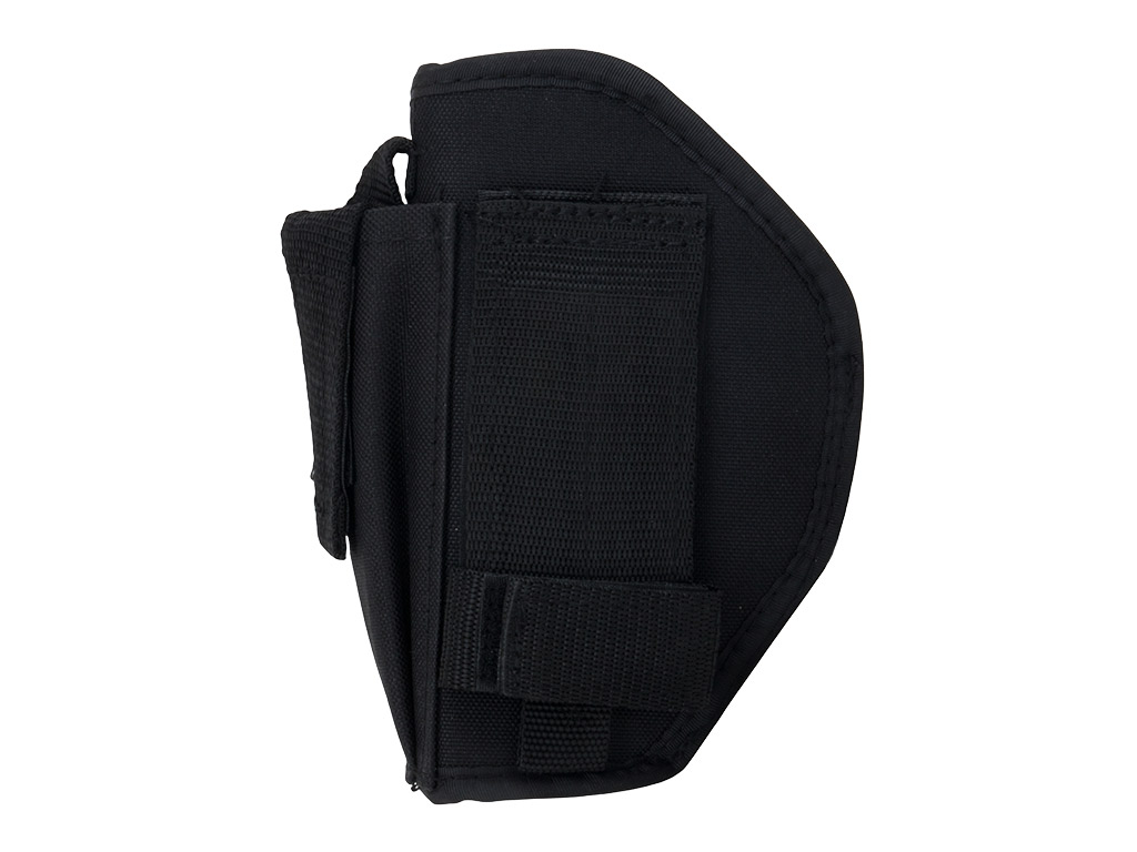 Schnellziehholster Formholster Gürtelholster UTG für kleine bis mittelgroße Pistolen mit Magazintasche Nylon schwarz