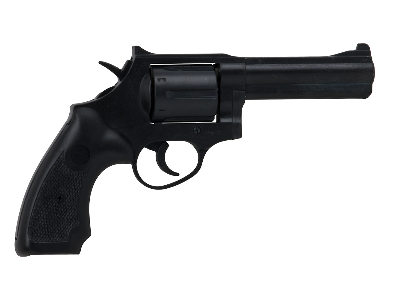 Schreckschuss Revolver Record Chief 4 Zoll PTB 989 brüniert Kaliber 9 mm R.K. (P18) <b>+ 50 Schuss</b>