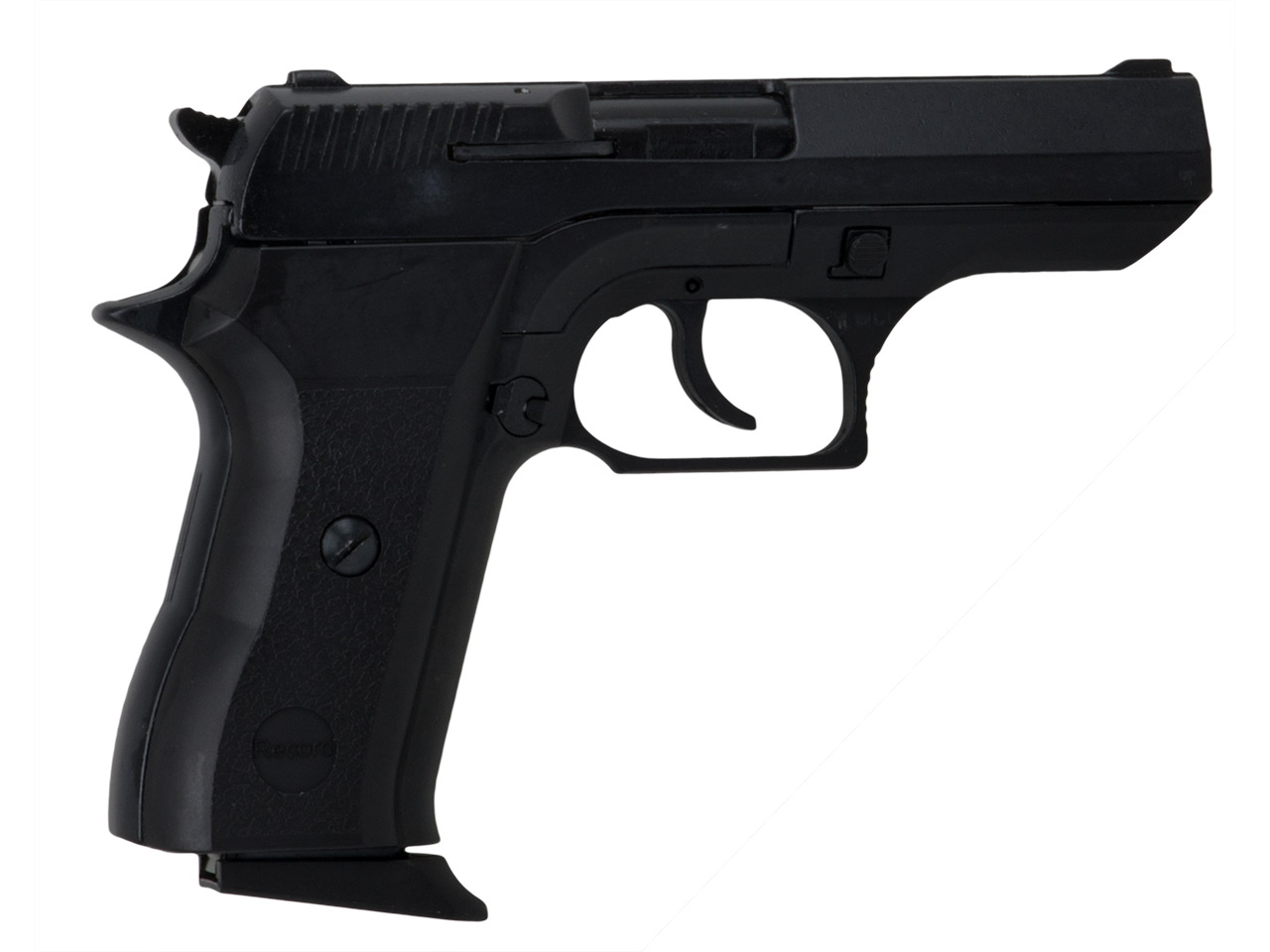 Schreckschuss Pistole Record Cop matt schwarz Kaliber 9 mm P.A.K. (P18) <b>+ 50 Schuss</b>