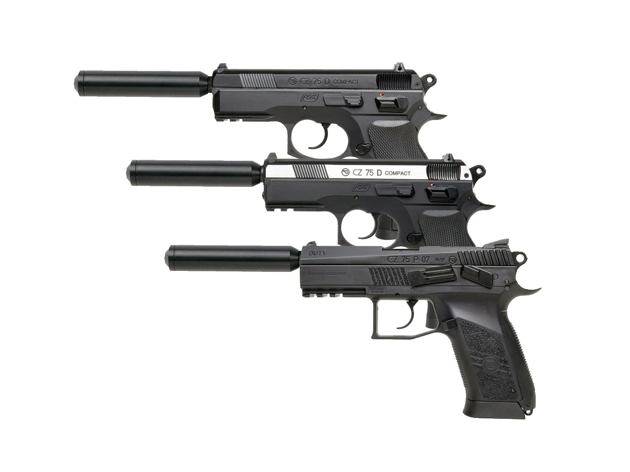 SWS Schalldämpferadapter 1/2 Zoll UNF für CO2 Pistolen CZ Modelle 75