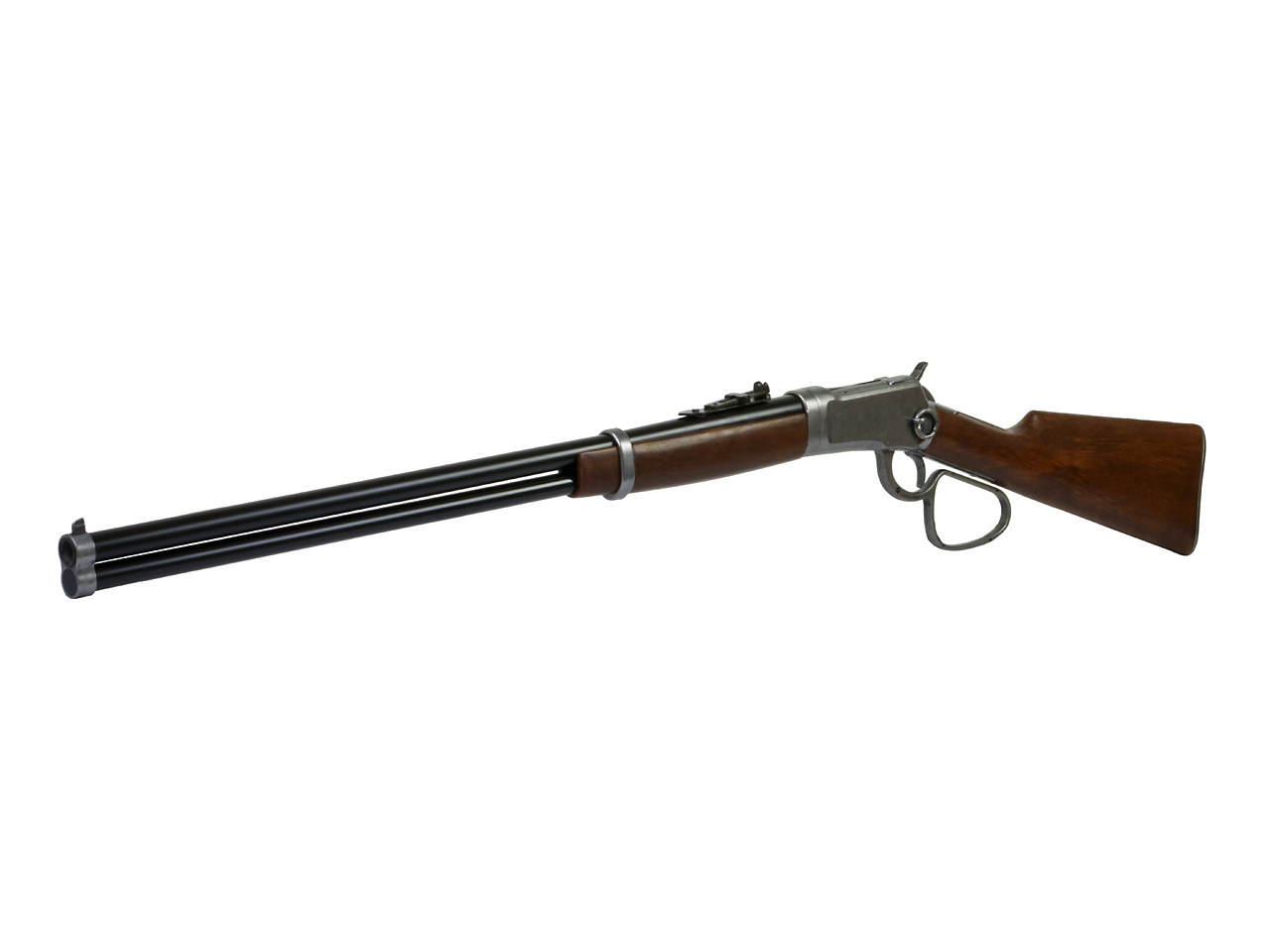 Deko Westerngewehr Kolser Winchester 92 Carbine Long Range USA 1892 realistisches Repetieren mit Hülsenauswurf Länge 108 cm altgrau
