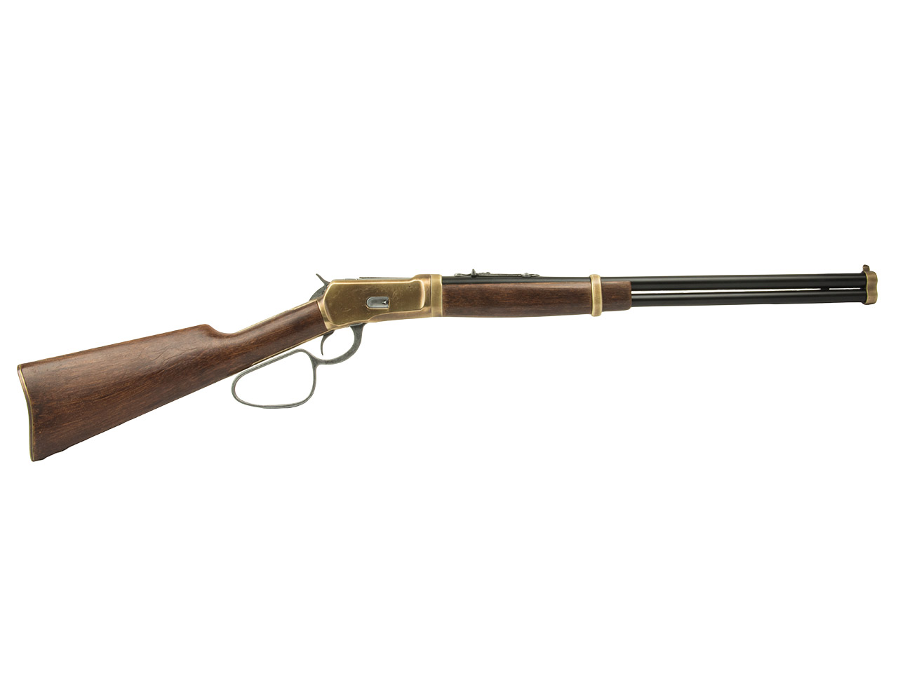 Deko Westerngewehr Kolser Winchester Mod. 92 Carbine USA 1892 realistisches Repetieren mit Hülsenauswurf größerer Repetierhebel 100 cm messing