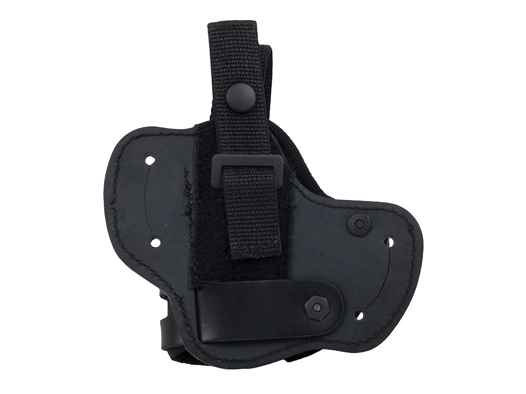 Schnellziehholster Paddleholster Gürtelholster für mittlere und große Pistolen Cordura schwarz