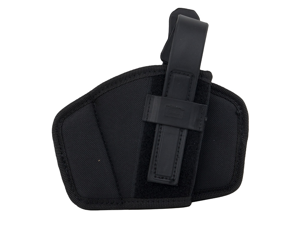 Schnellziehholster Formholster Gürtelholster für mittlere und große Pistolen und Revolver Cordura schwarz