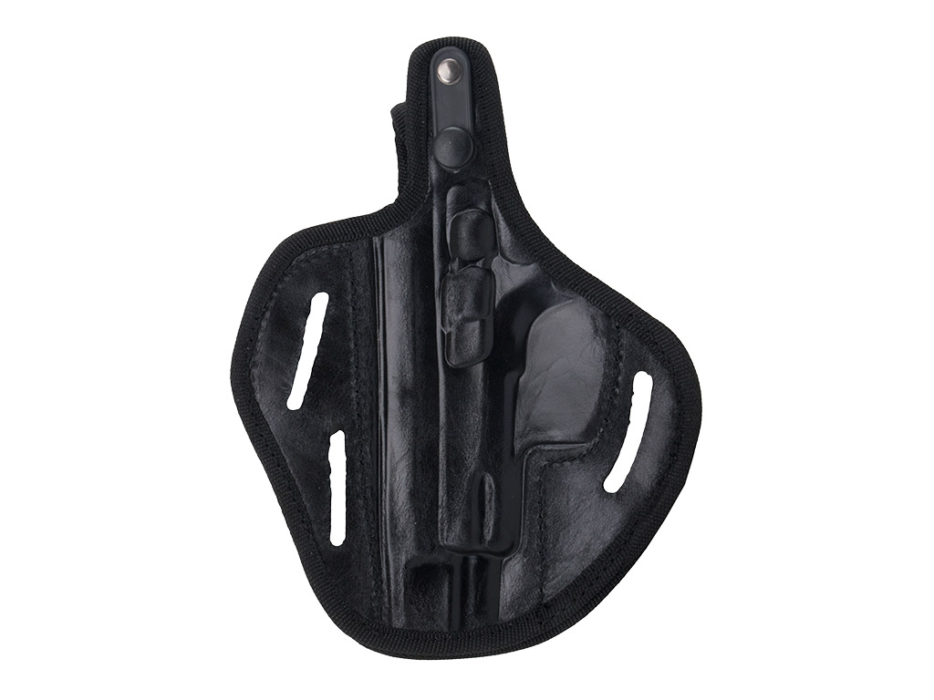 Schnellziehholster Formholster Gürtelholster für Schreckschuss Pistole Browning GDPA Leder schwarz