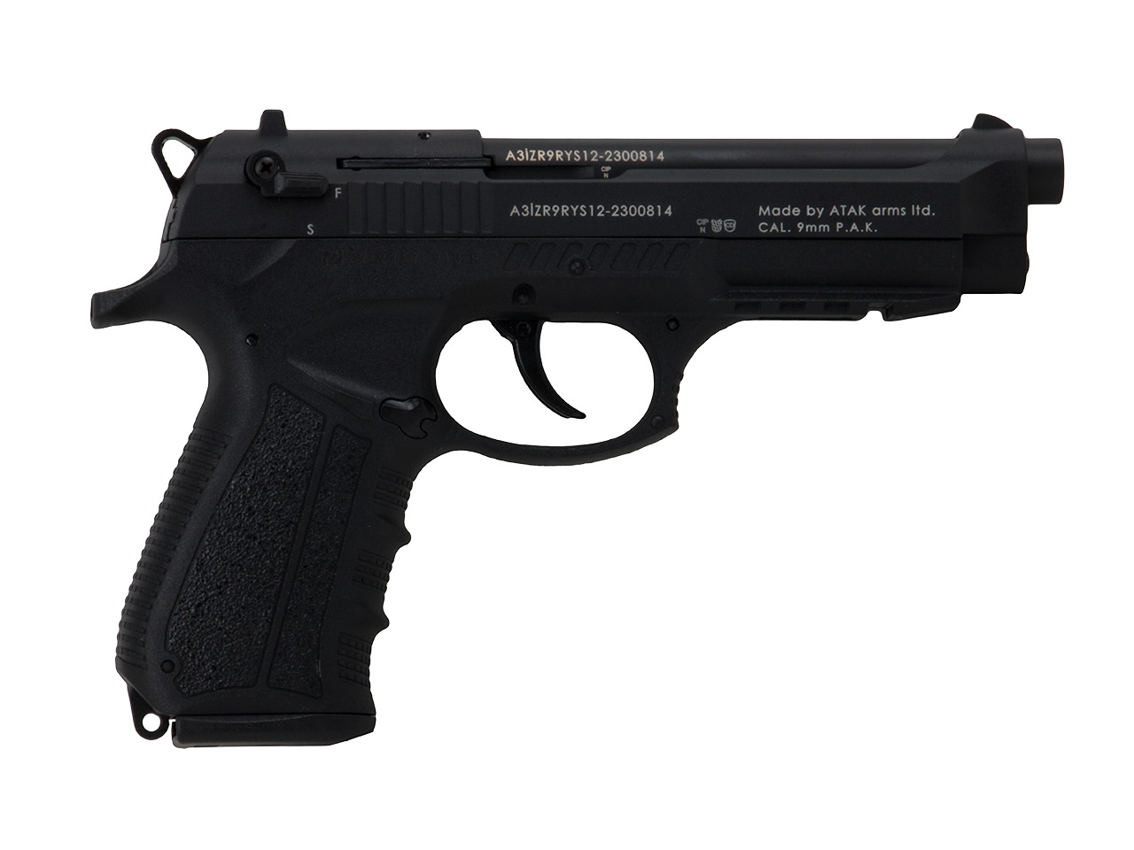 Schreckschuss Pistole Zoraki 918-P schwarz PTB 1072 Kaliber 9 mm P.A.K. (P18) <b>+ 50 Schuss</b>
