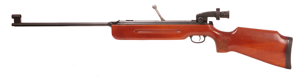 Suhler Repetier Luftgewehr Haenel Model 311 mit Lackschaft und