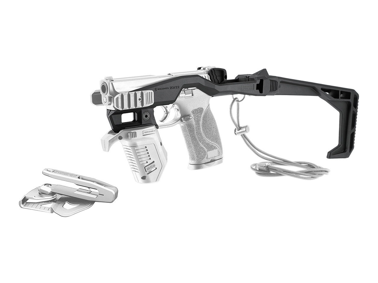 Recover 20/22 Stabilizer Basiskit Level 1 für diverse Smith & Wesson M&P Pistolen schwarz