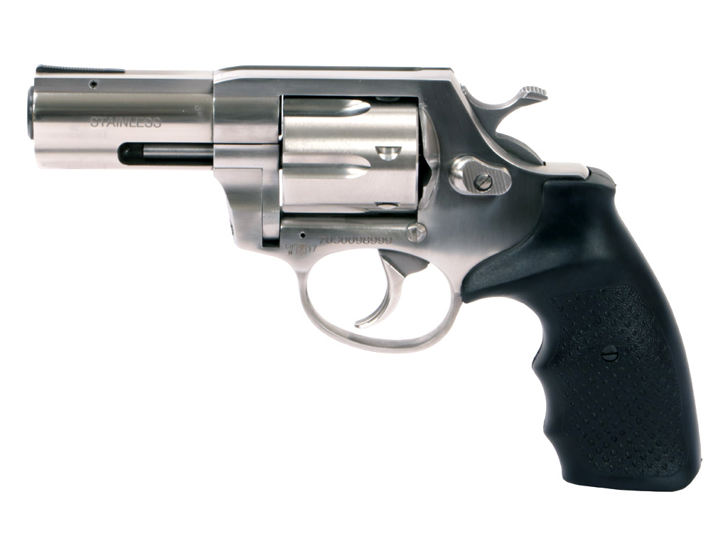 Schreckschuss Revolver Steel Cop S Edelstahl 3 Zoll Vollstahl mit Laufgewinde Kaliber 9 mm R.K. (P18)