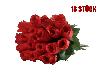 Schießbudenblume rote Rose Länge 23 cm 18 Stück