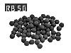 Gummikugeln Rubberballs T4E RB 50, schwarz, 100 Stück, Kaliber .50