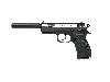 CO2 Pistole CZ 75D Compact Dual Tone bicolor Kaliber 4,5 mm BB (P18)<b>+ Schalldämpfer Adapter</b>